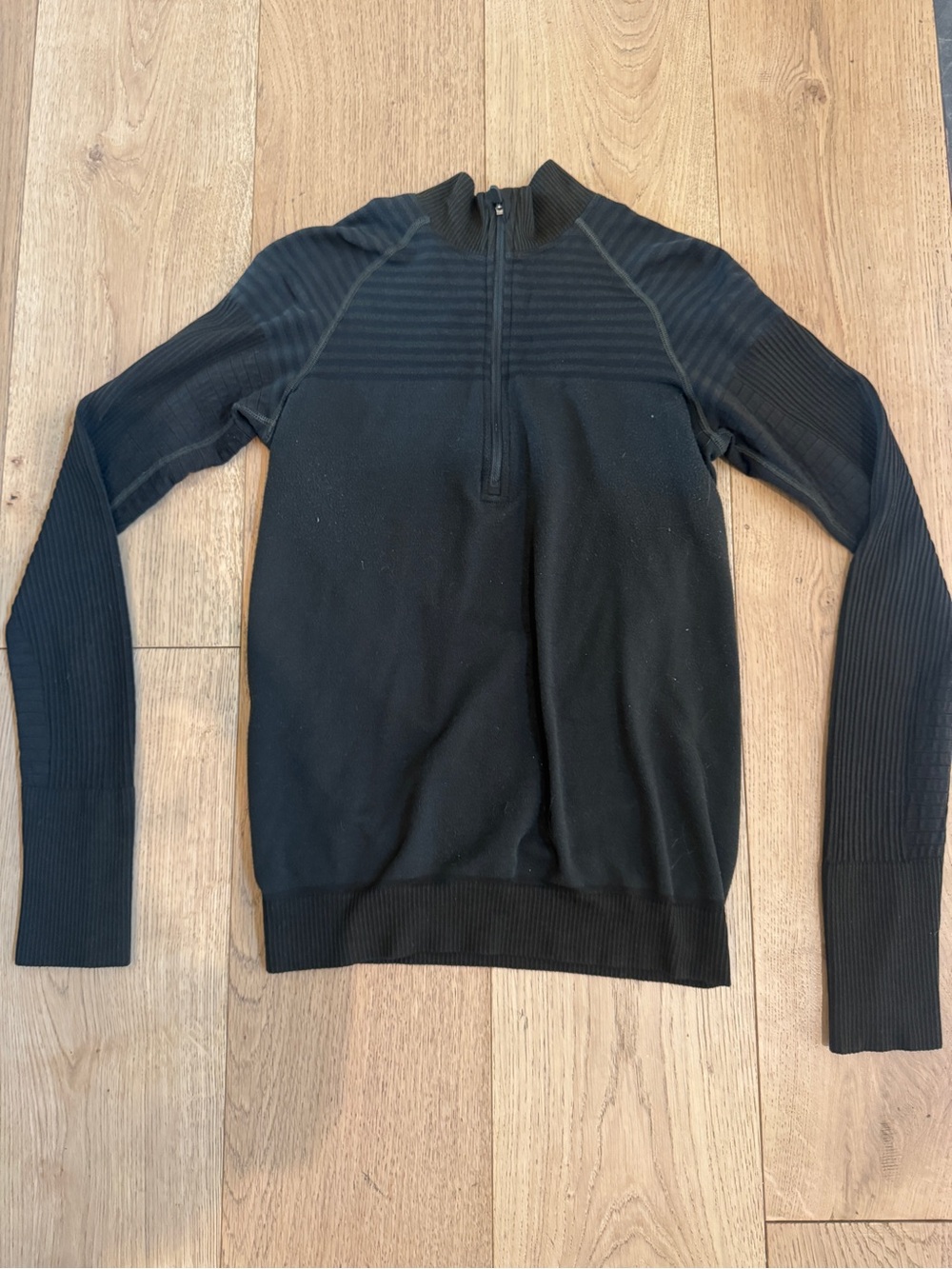 Lululemon Dark Green Half-Zip Performance Sweater